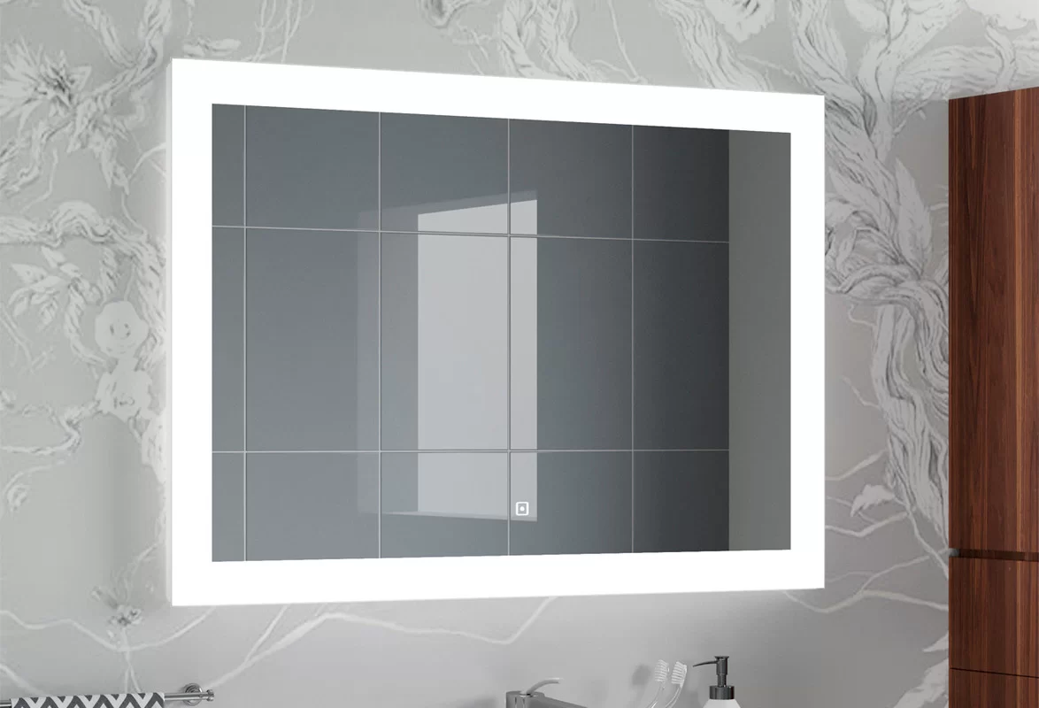 Приобрести continent зеркало с подсветкой relax 100х70 см, белое