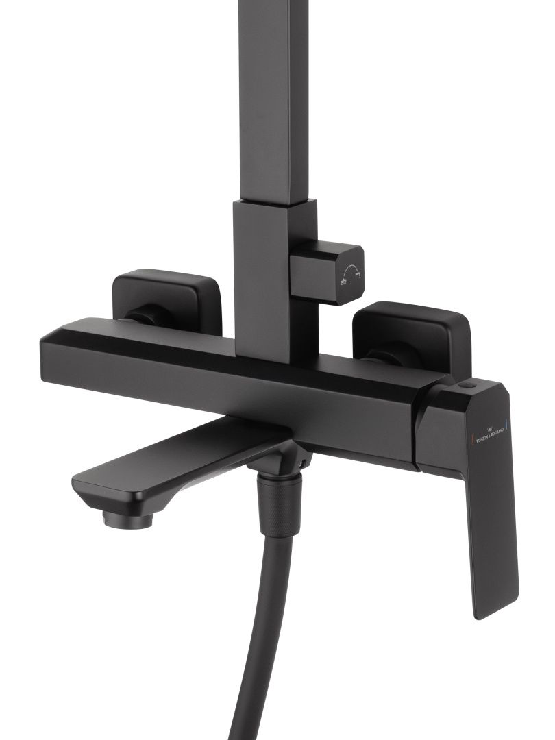 Приобрести душевая система wonzon & woghand diamond, черный матовый (ww-88739011-mb)