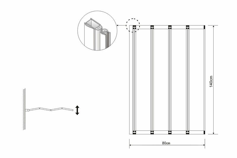 Приобрести grossman шторка для ванны 80х140 см, хром/прозрачное gr-107