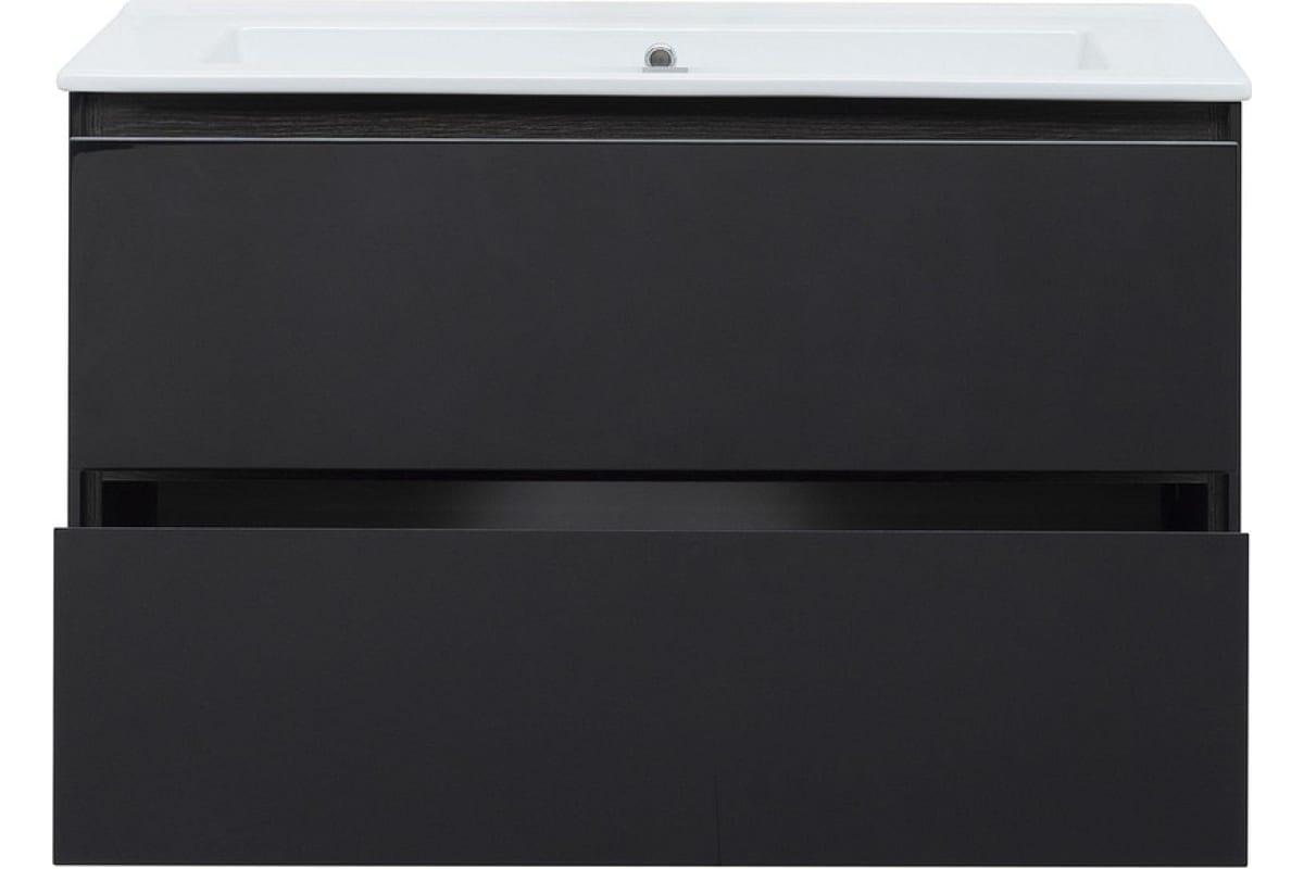 Приобрести aquanet тумба с раковиной милан 105 см, см, черный глянец