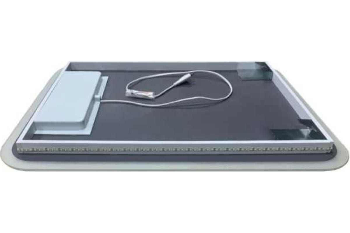 Приобрести continent зеркало с подсветкой bruno 60х60 см, сенсорный включатель, белое