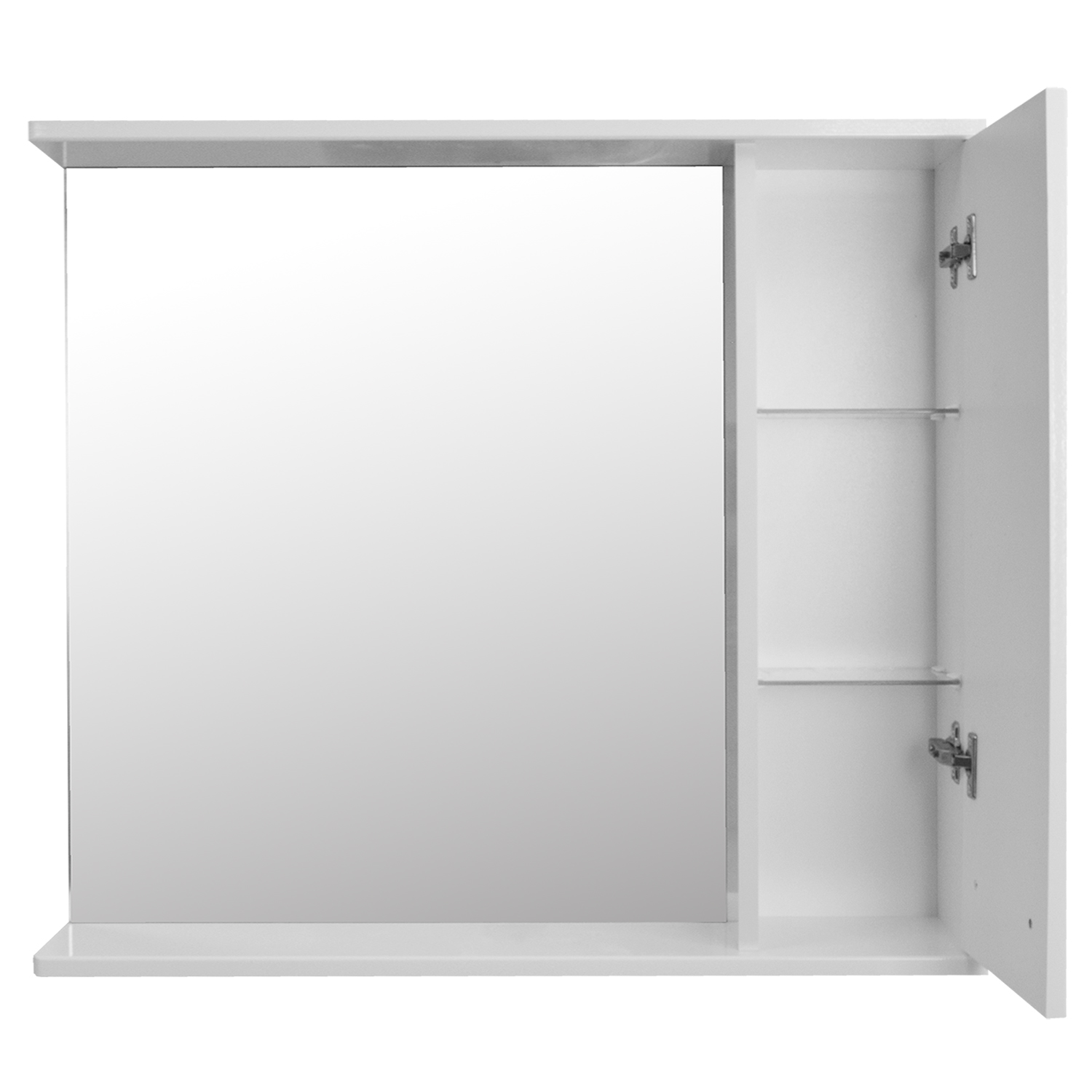 Приобрести loranto зеркало-шкаф дина 75х70 см, правосторонее, белое (cs00049720)