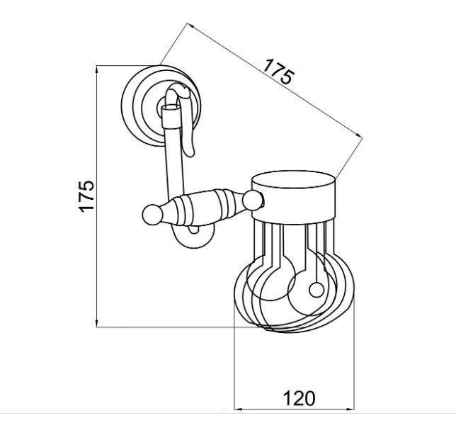 Приобрести boheme держатель для дезодоранта medici, бронза 10620