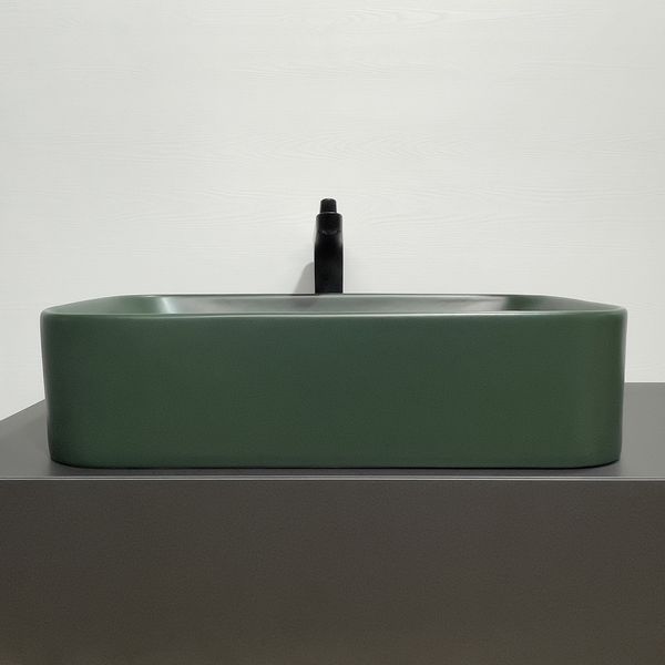 Приобрести comforty раковина 78575mdg-60 60х41 см, темно-зеленая матовая