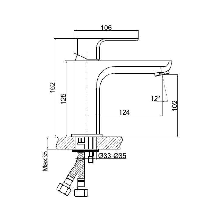 Приобрести смеситель cersanit geo для раковины c клик-клак