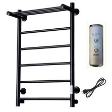 Тругор Электрический полотенцесушитель П6 500х800 мм, Пэк сп 1 ВГП с полкой, чёрный 00-00042776