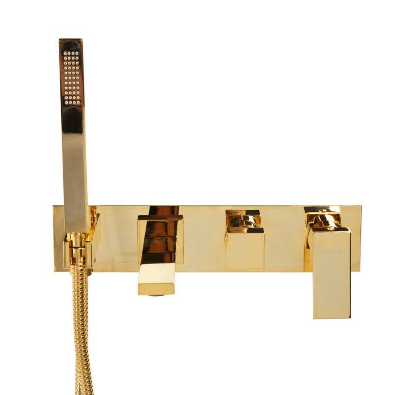 Приобрести cezares смеситель для ванны unika, скрытый монтаж, золото unika-vdm2-03/24