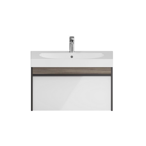 Приобрести kerama marazzi тумба подвесная с раковиной modula 80 см, арабика/белый mo.80.1+1\ar