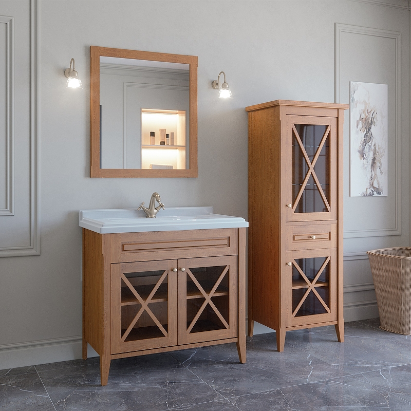 Приобрести caprigo зеркало napoli 80 см, натуральное дерево 11231-в168