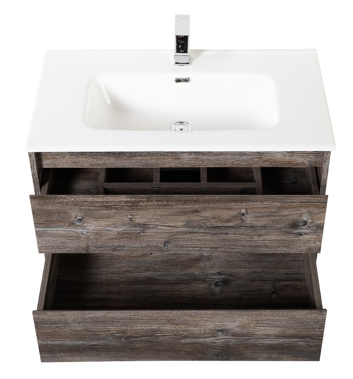Приобрести тумба подвесная с раковиной belbagno kraft-800-2c-so-pp 80 см, pino pasadena