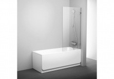 Ravak Шторка для ванны BVS1 80 см 7U840A00Z1 хром/прозрачное