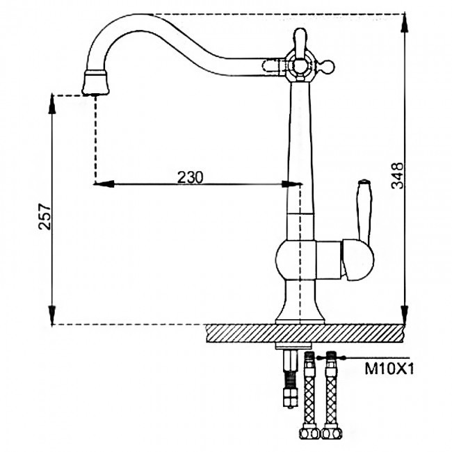 Приобрести gappo смеситель для кухни g4398-13 с подключением к фильтру, хром 30081
