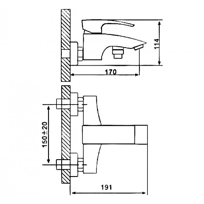 Приобрести gappo смеситель для ванны и душа g3007, хром 84043