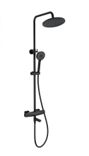 Душевая система с термостатом WONZON & WOGHAND NEO, Черный матовый (WW-B3035-A3-MB)