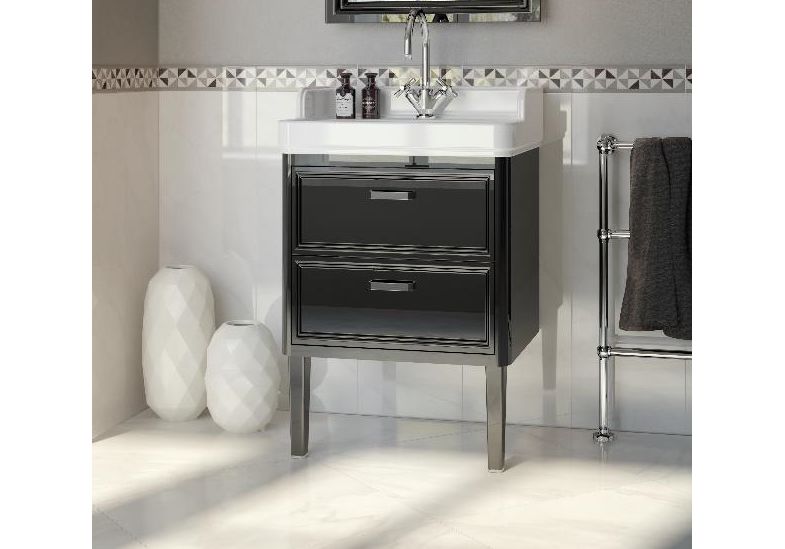 Приобрести тумба напольная с раковиной kerama marazzi pompei 60 см, чёрный