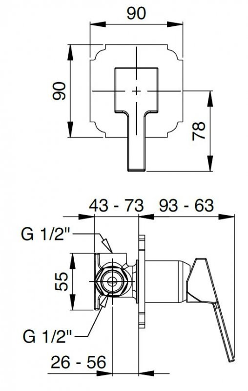 Приобрести cezares смеситель скрытого монтажа legend, золото legend-dim-03/24