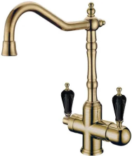 Boheme Смеситель для кухни Medici, бронза\черный 111-BSW