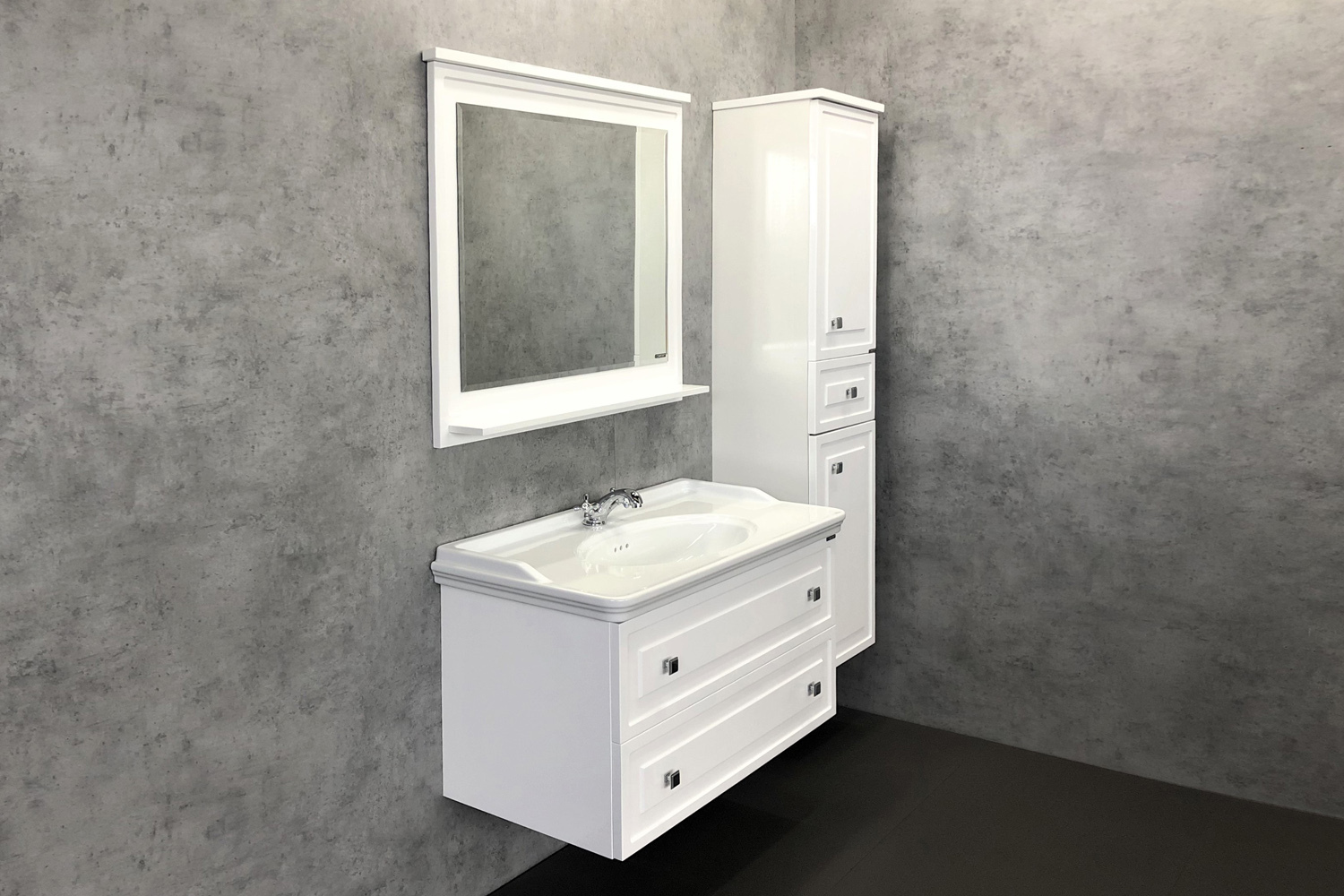 Приобрести сomforty зеркало "феррара-100" белый глянец