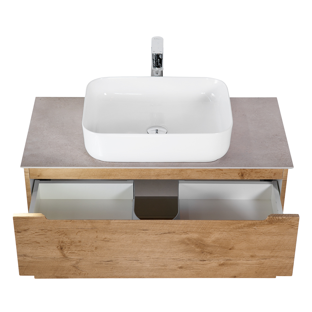 Приобрести belbagno тумба со столешницей etna 100 см, подвесная rovere nature