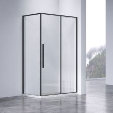 Vincea Душевое ограждение Slim-N 80х140 см, прозрачное, черная VSR-4SN8014CLB