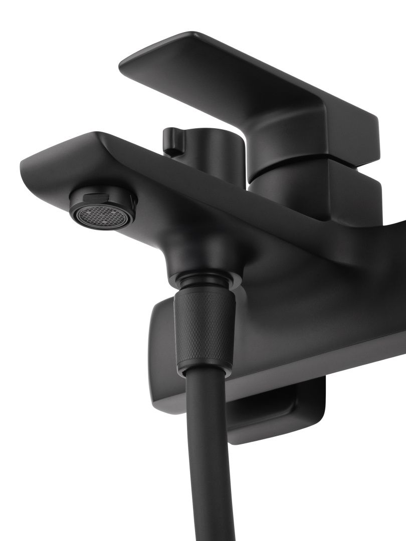 Приобрести смеситель для ванны с душем wonzon & woghand edge, черный матовый (ww-88639003a-mb)