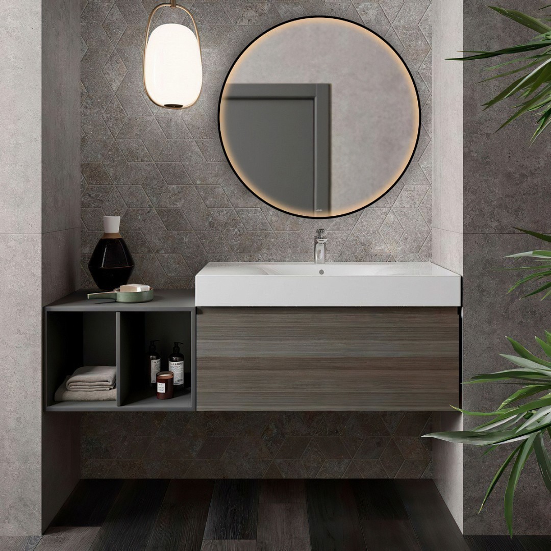 Приобрести azario зеркало d 600 60х60 см, белый, с подсветкой, сенсорный выключатель, диммер az-z-126alm