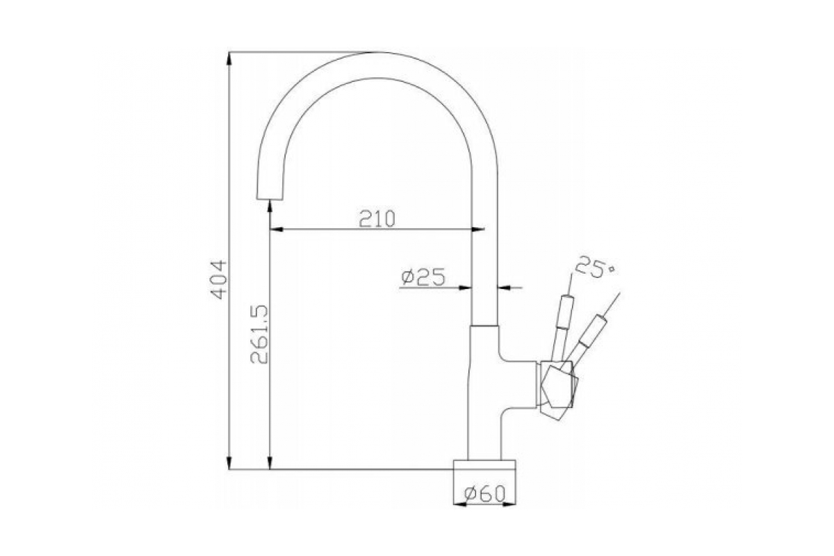 Приобрести aquanet смеситель для кухни steel af210-41s