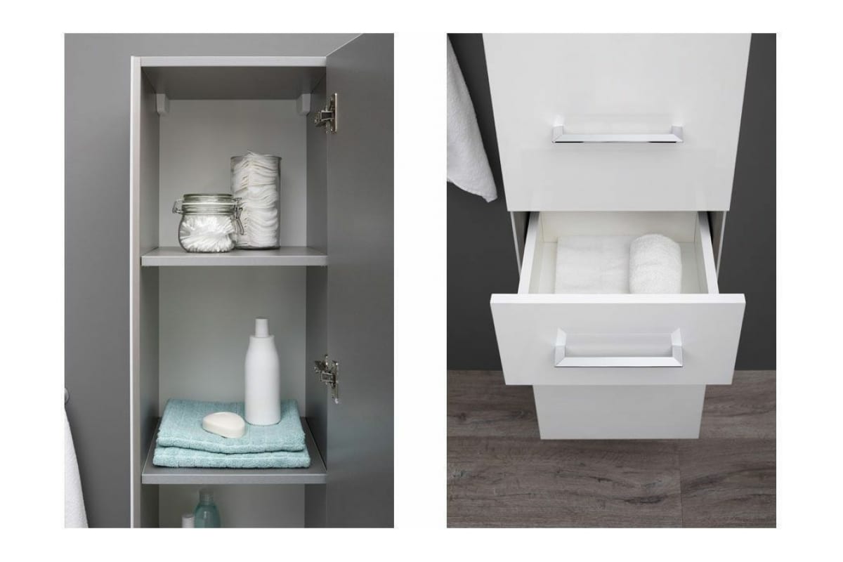 Приобрести aquanet пенал порто 35 см, белый