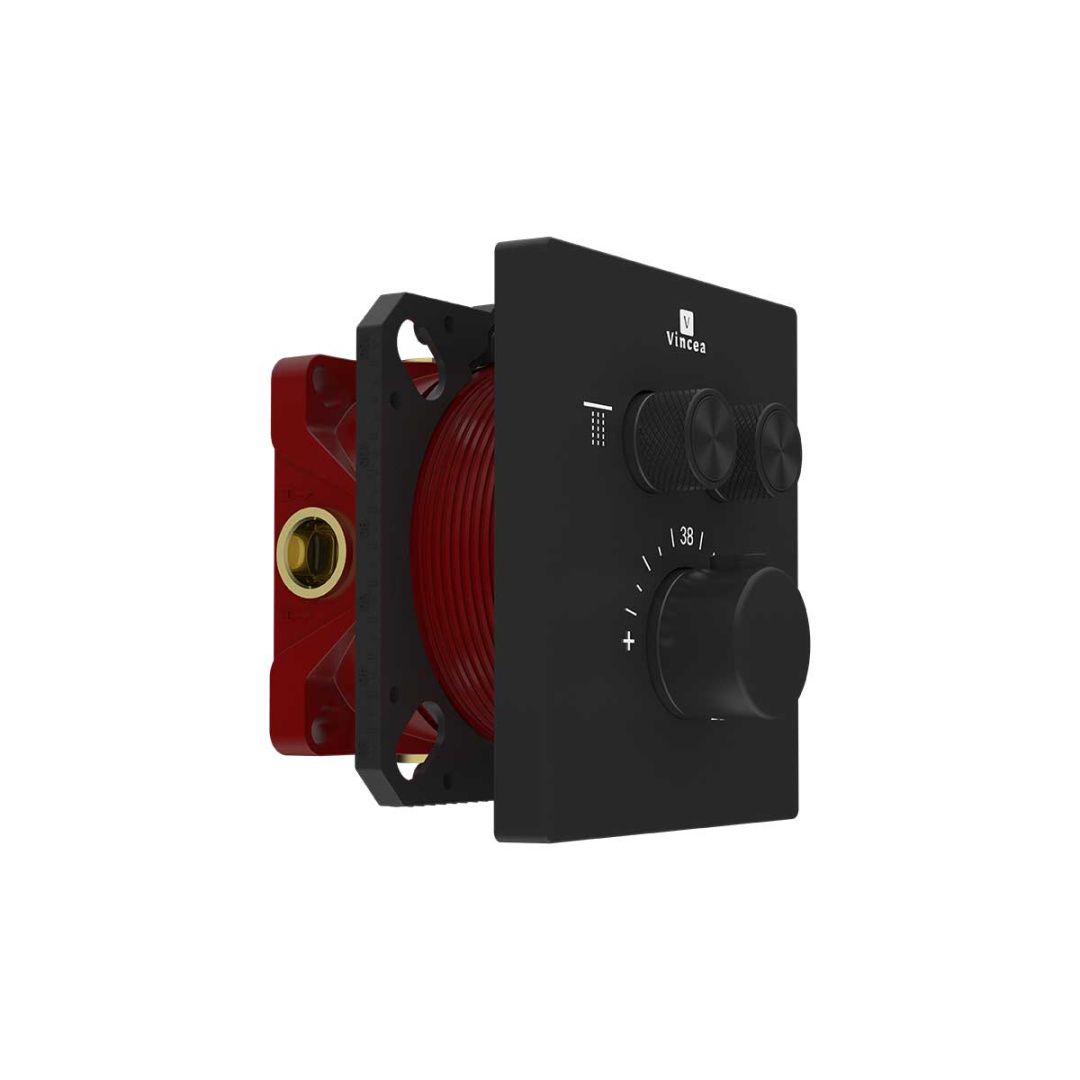 Приобрести vincea встраиваемый смеситель для душа inspire, термостат , черный матовый vscv-321t-mmb