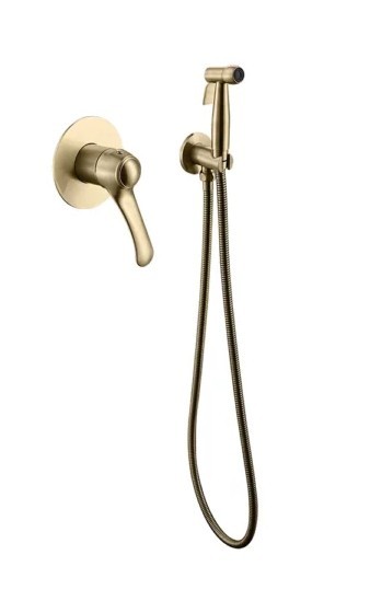 Приобрести смеситель с гигиеническим душем, встраиваемый vieir luce, бронза v413553d