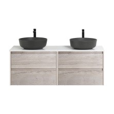 BelBagno Тумба со столешницей KRAFT 120 см, подвесная Rovere Galifax Bianco