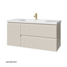 Caprigo Тумба с раковиной FORTE STRIPE 120 см, левая, светло бежевая