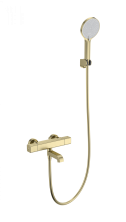 Смеситель для ванны с душем и термостатом WONZON & WOGHAND STAY 2, Брашированное золото (WW-B2016-A1-BG)