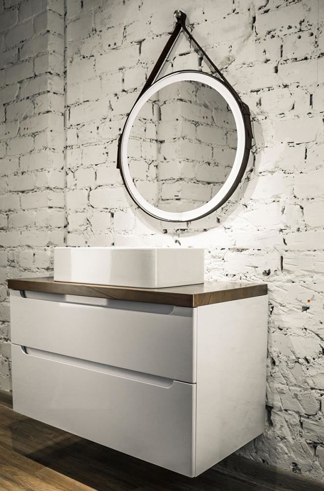 Приобрести azario зеркало капитан 71х71 см, черное, с подсветкой, сенсорный выключатель led-00002390