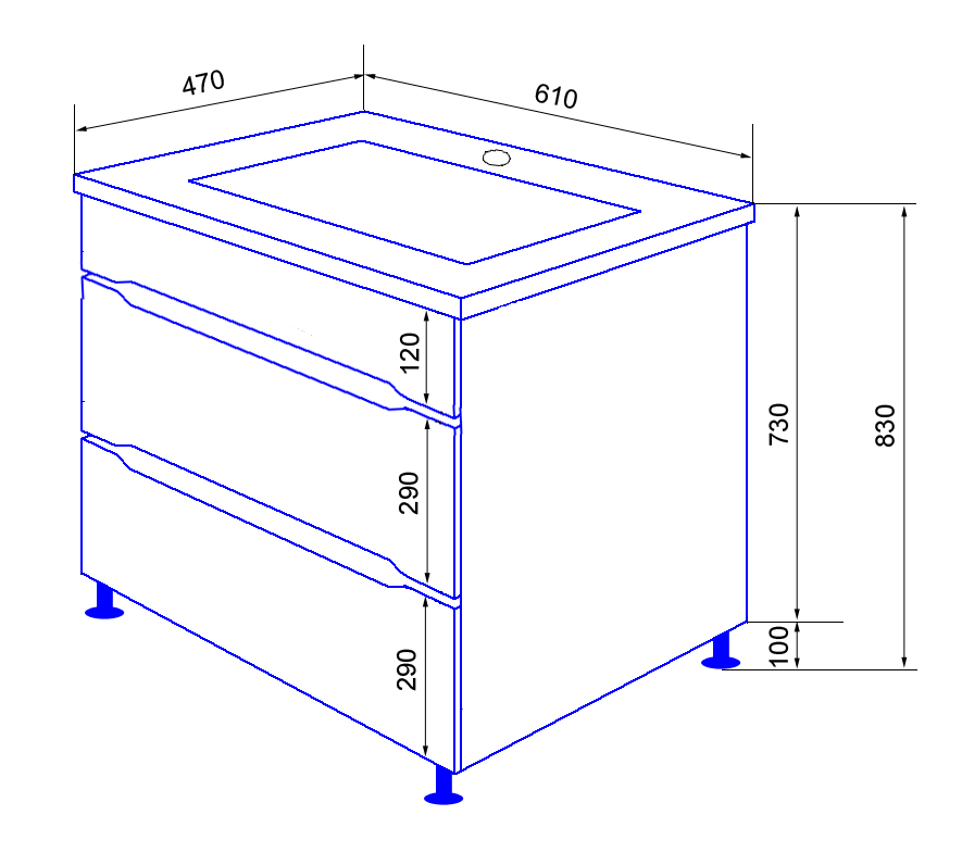 Приобрести loranto тумба напольная с раковиной арфа 60/2н 61х83 см без подсветки (cs00071927)