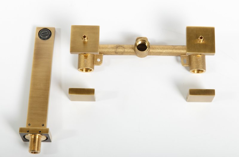 Приобрести cezares смеситель для раковины unika, скрытый монтаж, 3 отверстия, бронза unika-bli3-02