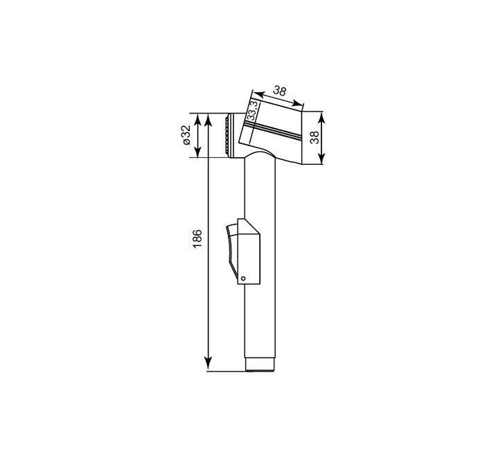 Приобрести iddis гигиенический душ 186мм, хром 0101f15i20