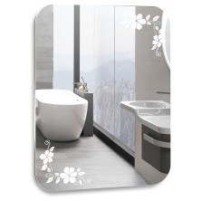Loranto Зеркало Блум 55х80 см, белое (ФР-00002363)