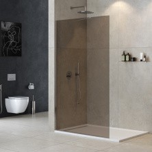 Cezares Душевая перегородка LIBERTA 120 см, бронза\хром LIBERTA-L-1-TB-120-BR-Cr