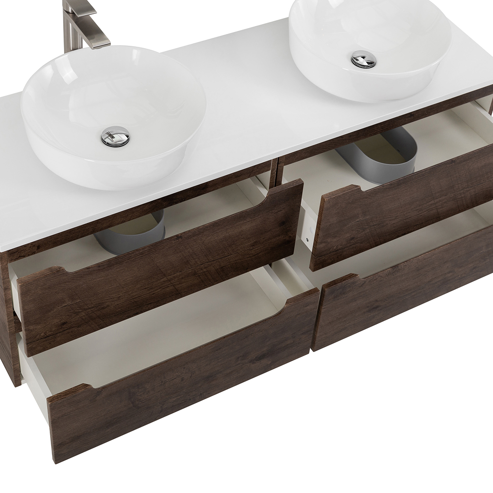 Приобрести belbagno тумба со столешницей etna 120 см, подвесная rovere moro