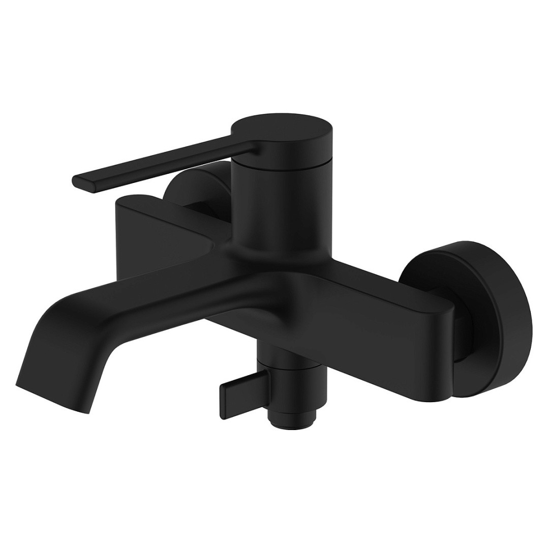 Приобрести azario смеситель для ванны vincente, с ручным душем, черный az-vrz2338326pa