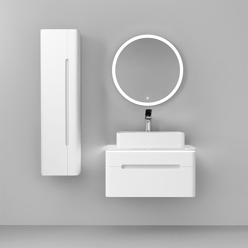 Приобрести jorno зеркало shine 65 см, с подсветкой, белое