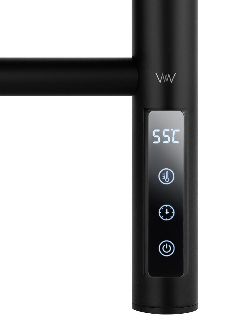 Приобрести полотенцесушитель электрический wonzon & woghand bonn, черный матовый (ww-al409-mb)