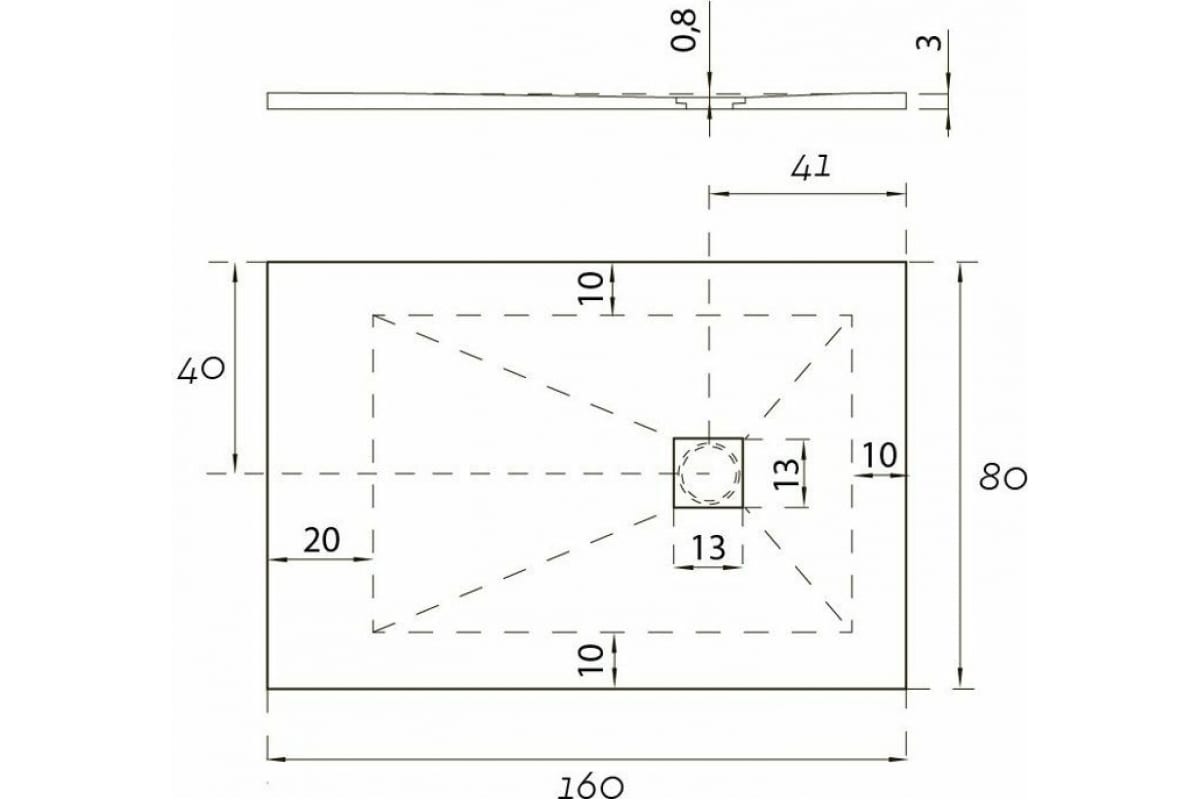 Приобрести aquanet душевой поддон pleasure 160х80 см, черный