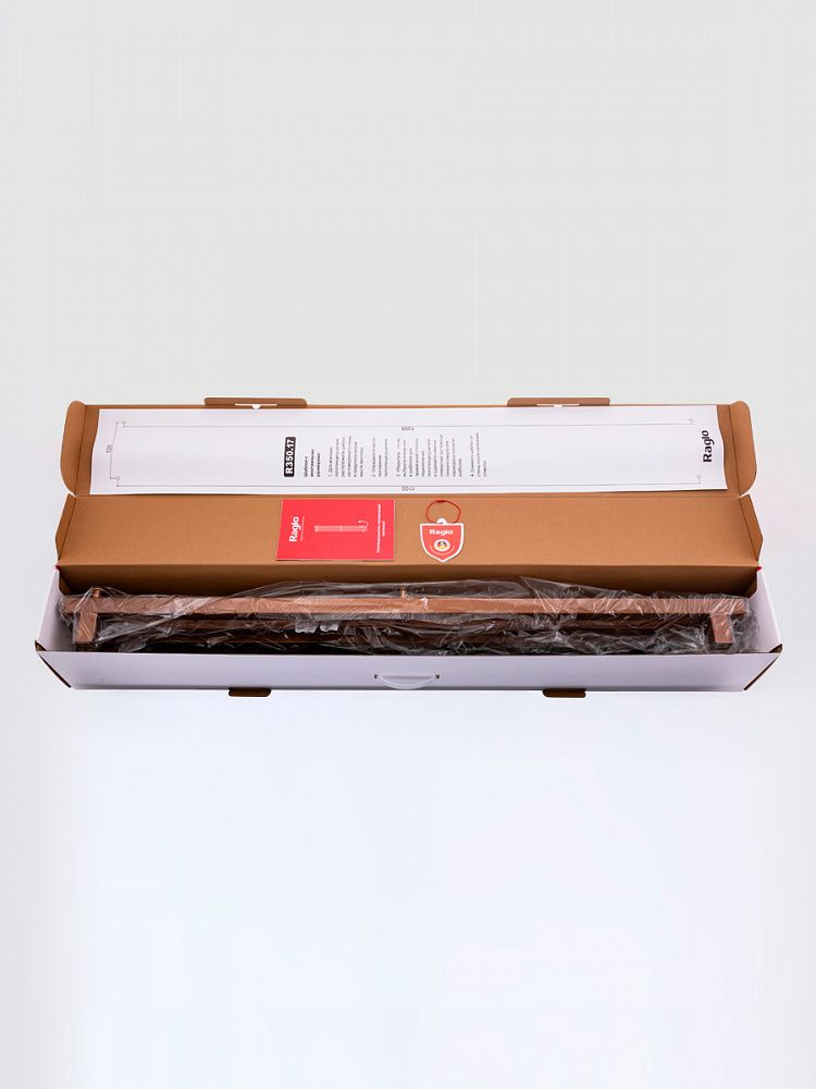 Приобрести raglo полотенцесушитель 15х120 см, медь r350.17.33