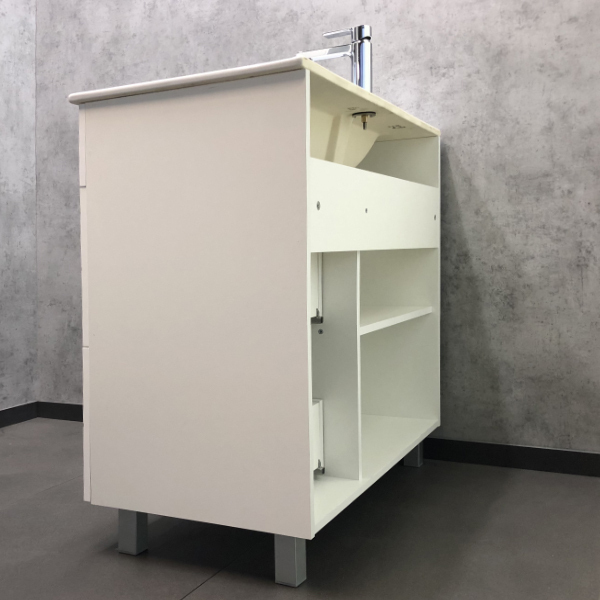 Приобрести сomforty тумба с раковиной "модена м-90" белая матовая