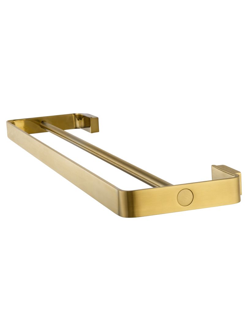 Приобрести полотенцедержатель двойной wonzon & woghand lotte, брашированное золото (ww-8311a-bg)