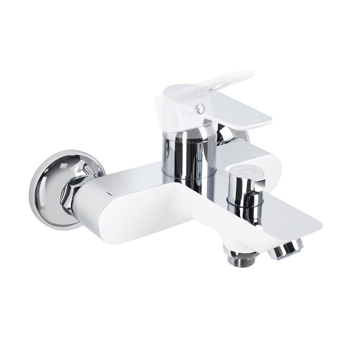 Приобрести iddis смеситель для ванны cloud, 212мм, белый\хром closb02i02wa