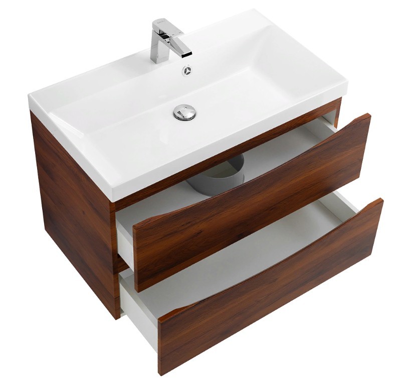 Приобрести тумба подвесная с раковиной belbagno marino-800-2c-so-rc-p 80 см, rovere ciliegio