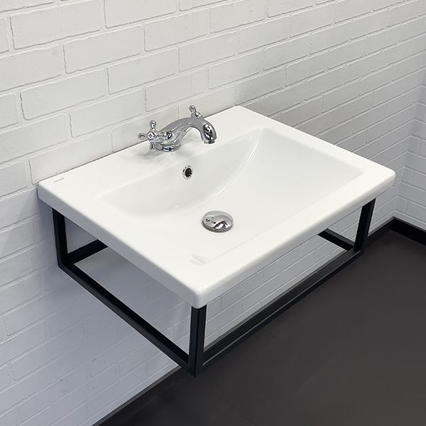 Приобрести сomforty консоль с раковиной 60 см. черный муар